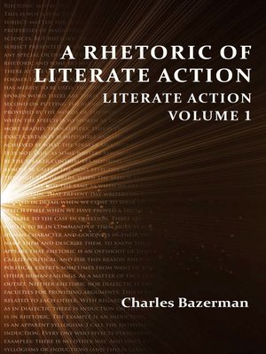 cover image of A Rhetoric of Literate Action
